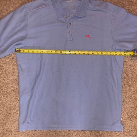 Tommy Bahama IslandZone Emfielder 2.0 Polo Shirt - Light Sky Hthr, Sz XL, MP $99 - Picture 12 of 13